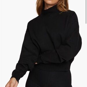 Good American Mock Neck Sweatshirt